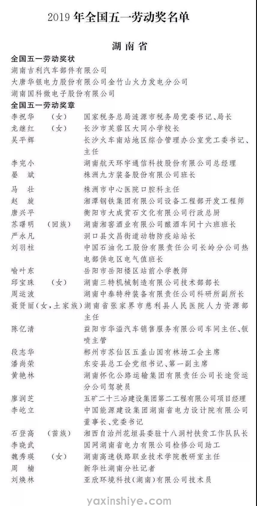 喜讯丨征途国际刘焕林荣获“2019年天下五一劳动奖章” (图1)